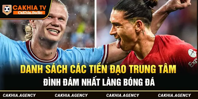 Danh sách các tiền đạo trung tâm đình đám nhất làng bóng đá