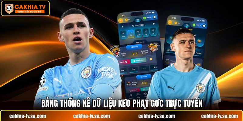 Bảng thống kê dữ liệu kèo phạt góc trực tuyến