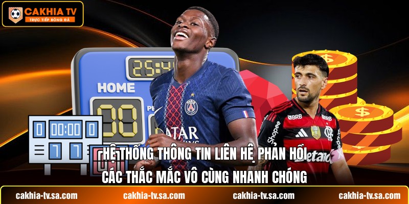 Hệ thống thông tin liên hệ phản hồi các thắc mắc vô cùng nhanh chóng