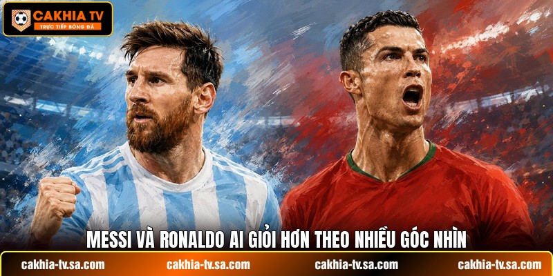 Messi và Ronaldo ai giỏi hơn theo nhiều góc nhìn